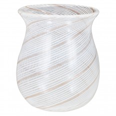 Petite lattimo swirl Murano glass vase 